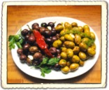 Piatto con olive